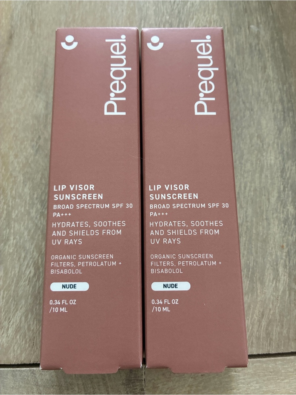 Prequel Lip Visor Sunscreen Lip Balm SPF 30 - Nude •2 Pack•